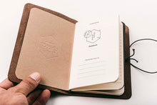 Load image into Gallery viewer, Leather Journal - Passport Size